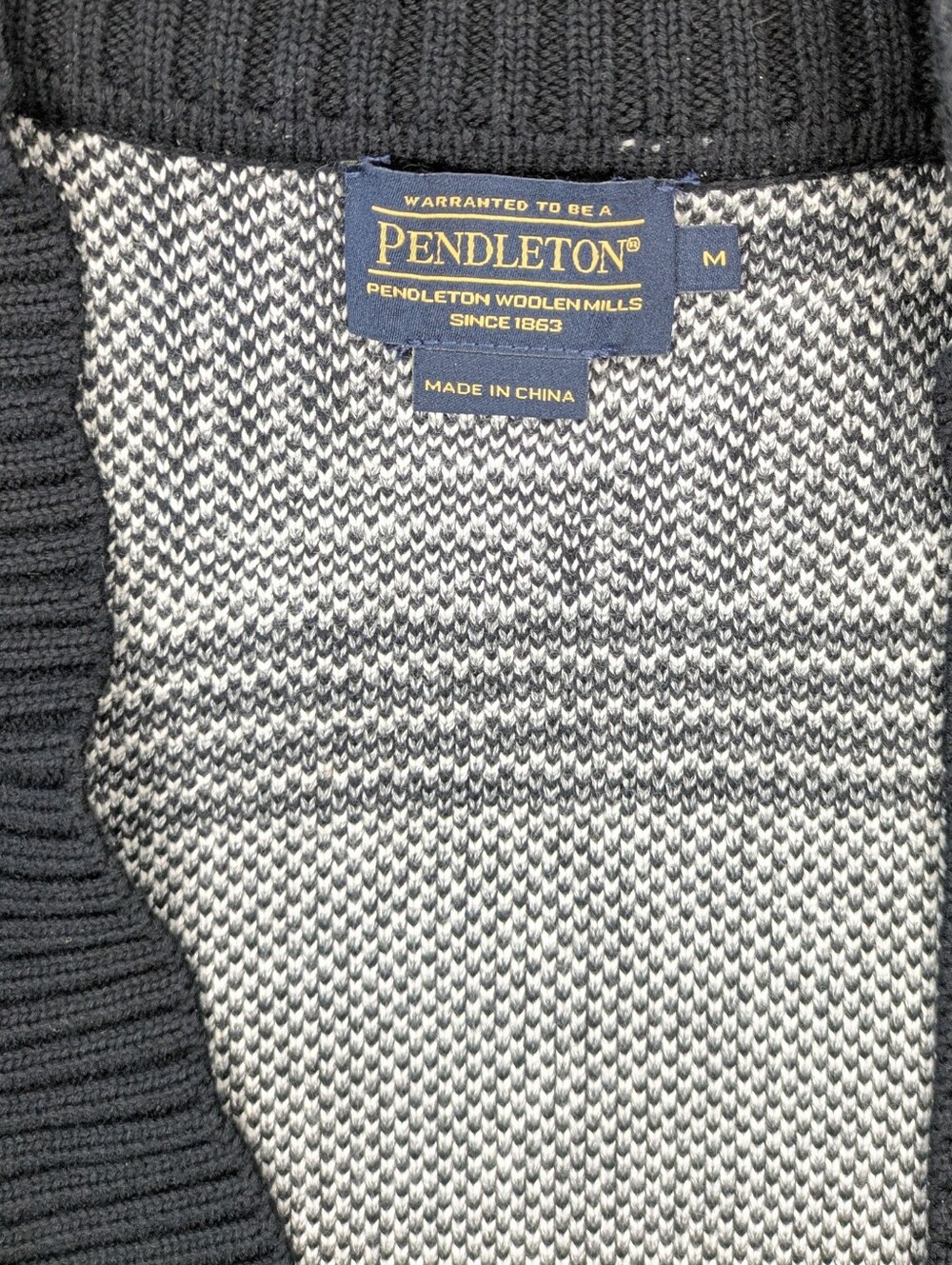 Pendleton Western Aztec Kimono Cardigan Medium Cotton Cozy Longline Oversized - Picture 4 of 7